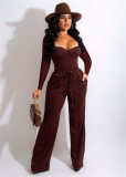The new temperament casual solid color suit two-piece suit FE196