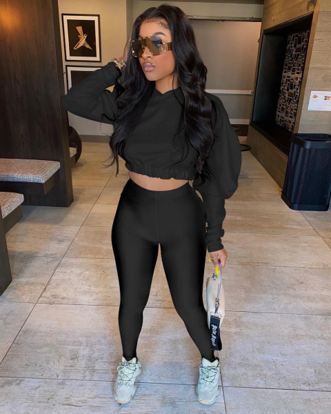 New fashion sexy waistless sports two-piece suit YD8534