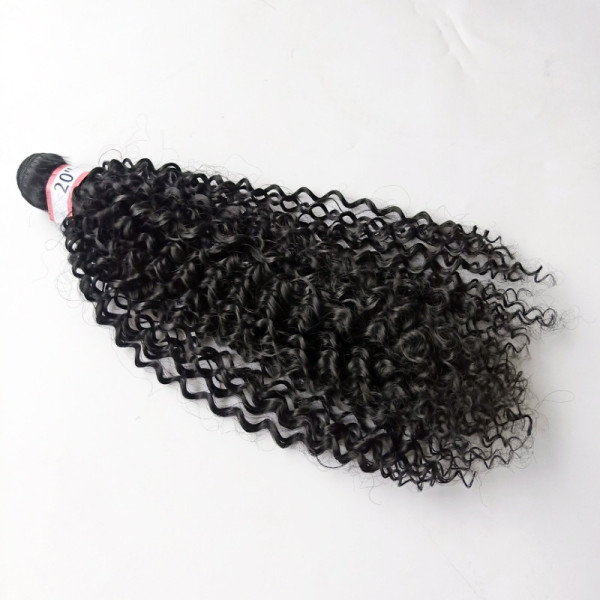 Wigs, chemical fiber curtains, Kinky Curly hair, small curly hair curtains, African fashion, small curly hair extensions