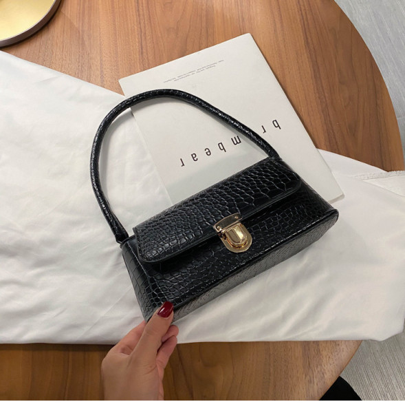 2021 autumn net red fashion new trend Korean fashion stone pattern portable shoulder bag underarm bag