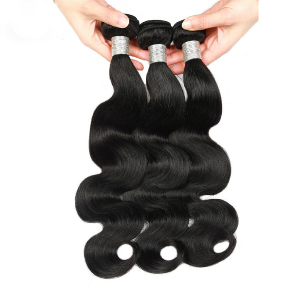 Wig female chemical fiber hair curtain hair bundle body wave black big wave snake curl hair curtain 100g