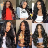 Wig female long curly hair big wavy mid-point dyed chemical fiber headgear