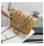 Lingge chain bag women's bag 2021 autumn and winter new fashion one-shoulder underarm bag net red texture diagonal bag