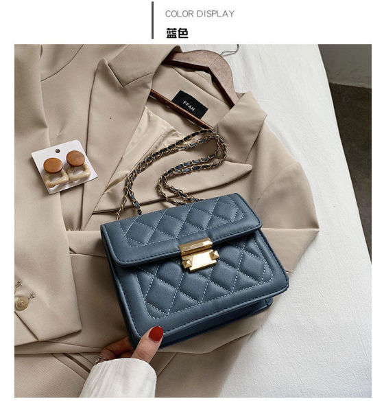 Small bag female bag 2021 net celebrity new trendy fashion rhombus chain bag net celebrity ins single shoulder messenger bag