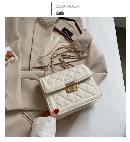 Small bag female bag 2021 net celebrity new trendy fashion rhombus chain bag net celebrity ins single shoulder messenger bag