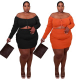 Large size casual fashion one-piece suit