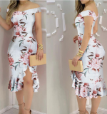 New women's printed tight skirt