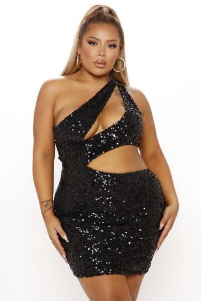 Women's 2021 autumn and winter new sexy sequin dress