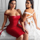 New ladies sequin sexy sleeveless elegant party dress dress