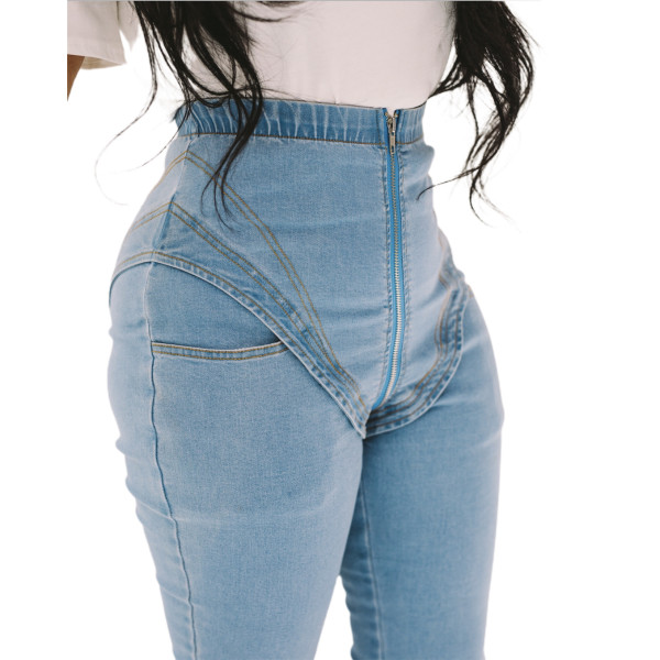 New style stretch high-waisted jeans ladies trousers