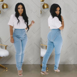 New style stretch high-waisted jeans ladies trousers