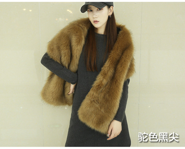 Fur collar shawl faux fur fox fur shawl female stage dinner dress cloak scarf scarf fake collar