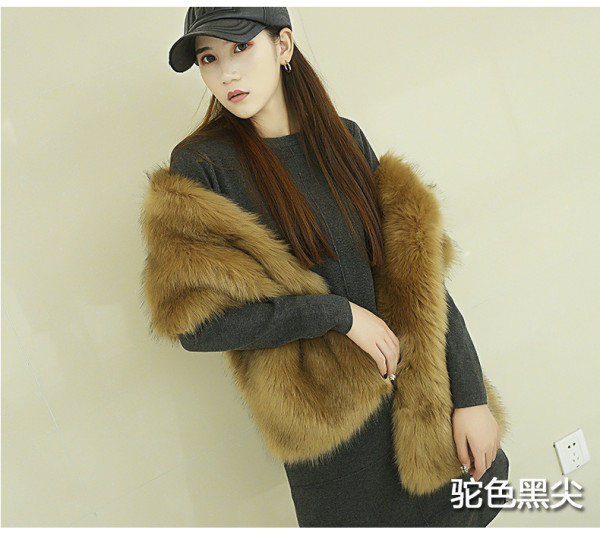 Fur collar shawl faux fur fox fur shawl female stage dinner dress cloak scarf scarf fake collar