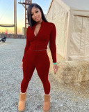 Fashion women's clothing high-quality de velvet fabric two-piece suit