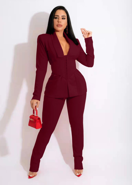 Fashion casual air layer professional wear uniform (including belt)