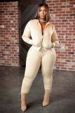 Autumn and winter hot style long-sleeved zipper ladies casual sports suit