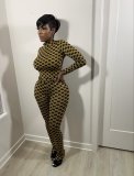 Ladies,Fashion,Unlimited,Tie-Dye,Printed,Long,Pants,Split,Two-piece,Set