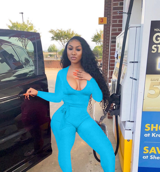 Women's,waist,waist,slimming,belt,V-neck,jumpsuit
