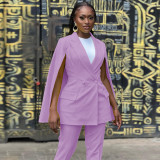 Women's,suit,collar,,fake,sleeve,shawl,,double,breasted,fashion,casual,suit