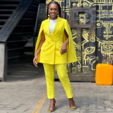 Women's,suit,collar,,fake,sleeve,shawl,,double,breasted,fashion,casual,suit