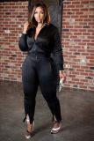 Autumn and winter hot style long-sleeved zipper ladies casual sports suit