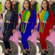 Women's,brushed,hair,digital,positioning,hit,color,printing,tassel,knotted,fashion,sexy,2-piece,set
