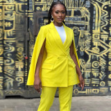 Women's,suit,collar,,fake,sleeve,shawl,,double,breasted,fashion,casual,suit
