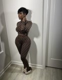 Ladies,Fashion,Unlimited,Tie-Dye,Printed,Long,Pants,Split,Two-piece,Set