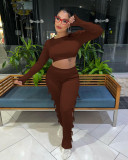 New sexy cotton pit strip leaky back strap two-piece set