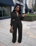 Casual fashion long-sleeved overalls