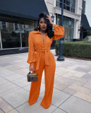 Casual fashion long-sleeved overalls