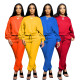 Women's sweater suit long-sleeved thickened two-piece loose sportswear winter