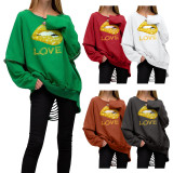 Fashion women's hot style solid color ripped holes and burnt flowers sexy sweater plus size women's clothing
