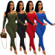 Women's jumpsuit sexy tube top long-sleeved suspender jumpsuit shrink winter
