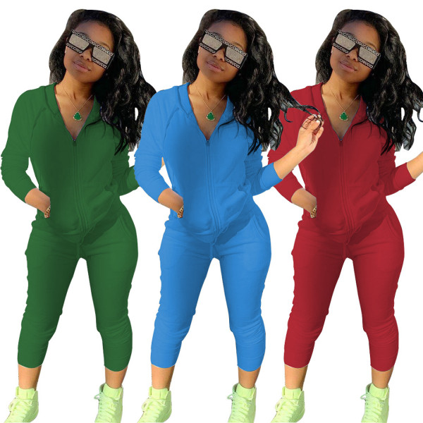 Hot sale cute sports and leisure sweater two-piece suit