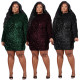 Sequin tight-fitting lace-up hollow fashion sexy women's dress