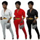 Women's Leopard Print Stitching Fashion Casual Suit