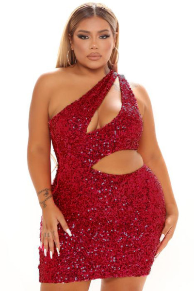 Women's 2021 autumn and winter new sexy sequin dress
