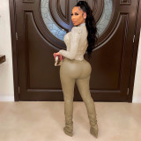 Fashion sexy PU hot rhinestone perspective skinny jumpsuit shows the figure winter new style