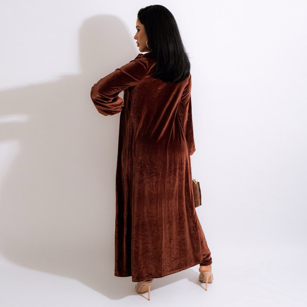 Fashion casual winter new two-piece jacket + jumpsuit without belt