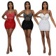 Sexy sling polyester mesh hot rhinestone stitching sequins nightclub party bag hip dress women