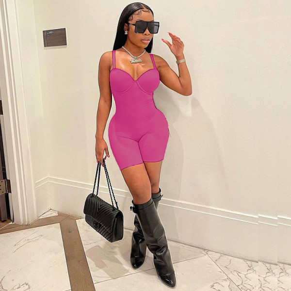 Women's new sexy low-cut sling high-waist slim slimming buttocks conjoined shorts women