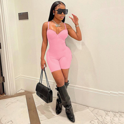 Women's new sexy low-cut sling high-waist slim slimming buttocks conjoined shorts women