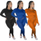 Women's fashion solid color casual cross-border women's two-piece suit