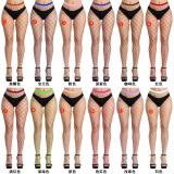 Tiptoe encrypted net tights net red tide socks ripped jeans super elastic big net fishnet stockings pantyhose