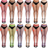 Tiptoe encrypted net tights net red tide socks ripped jeans medium net fishnet socks pantyhose