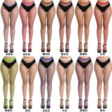 Tiptoe encrypted net tights net red tide socks ripped jeans small net fishnet socks pantyhose