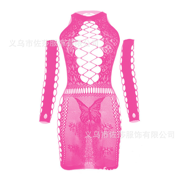 Sexy lingerie shoulder strap princess bag hip net skirt