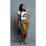 New product slim-fit pleated solid color casual pants overalls