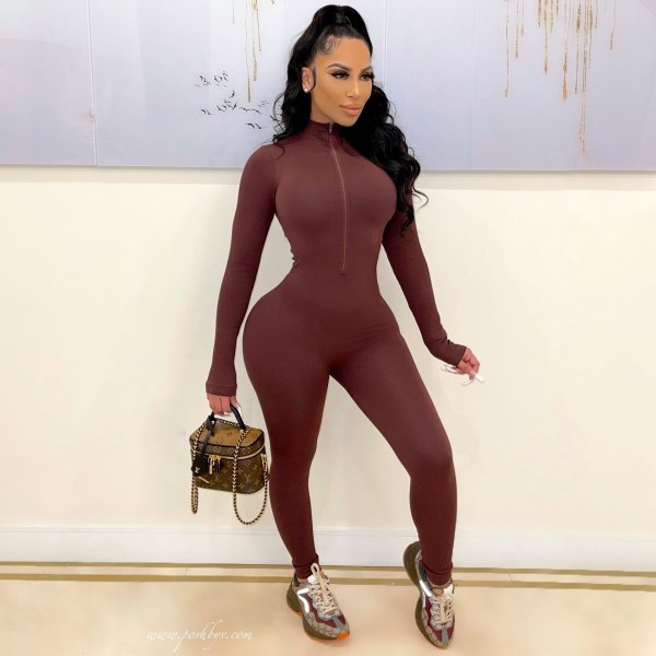Plus size women's pit strip tight-fitting jumpsuit pants leg sleeves pleated high-elastic jumpsuit